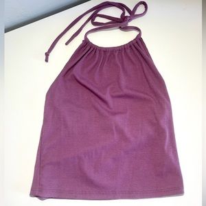 BDG Purple Ribbed Halter Crop Top from Urban Outfitters. Size Medium.